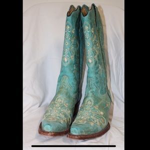 Circle G Turquoise Cowgirl Boots by Corral